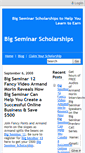 Mobile Screenshot of bigseminarscholarships.com