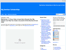 Tablet Screenshot of bigseminarscholarships.com